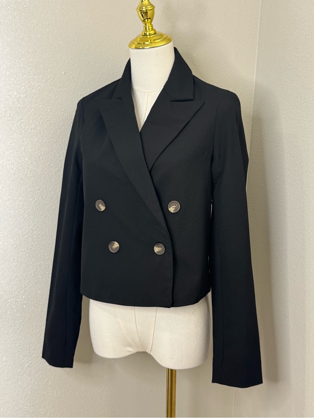 Joie Black Double Breasted Cropped Blazer Jacket XS New with Tags
